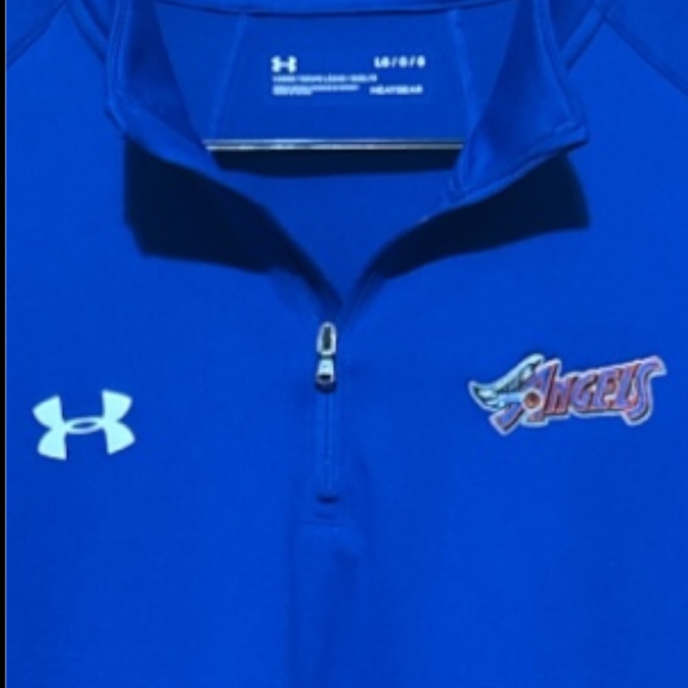 Men’s LG Blue HeatGear Shirt - Picture 3 of 5